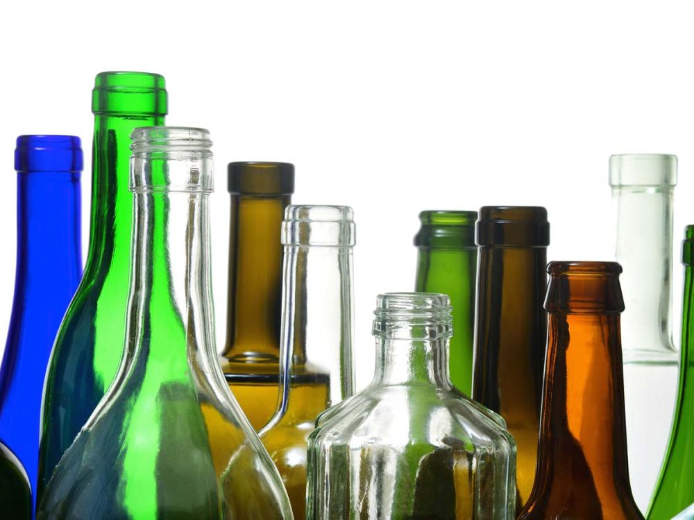 Hohlglas/Containerglas in Form von Flaschen